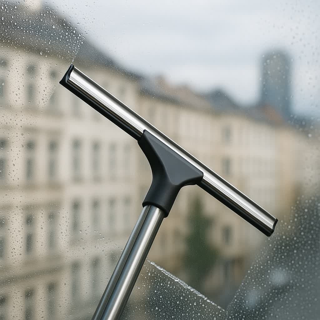 Glasreinigung an einem Berliner Bürogebäude