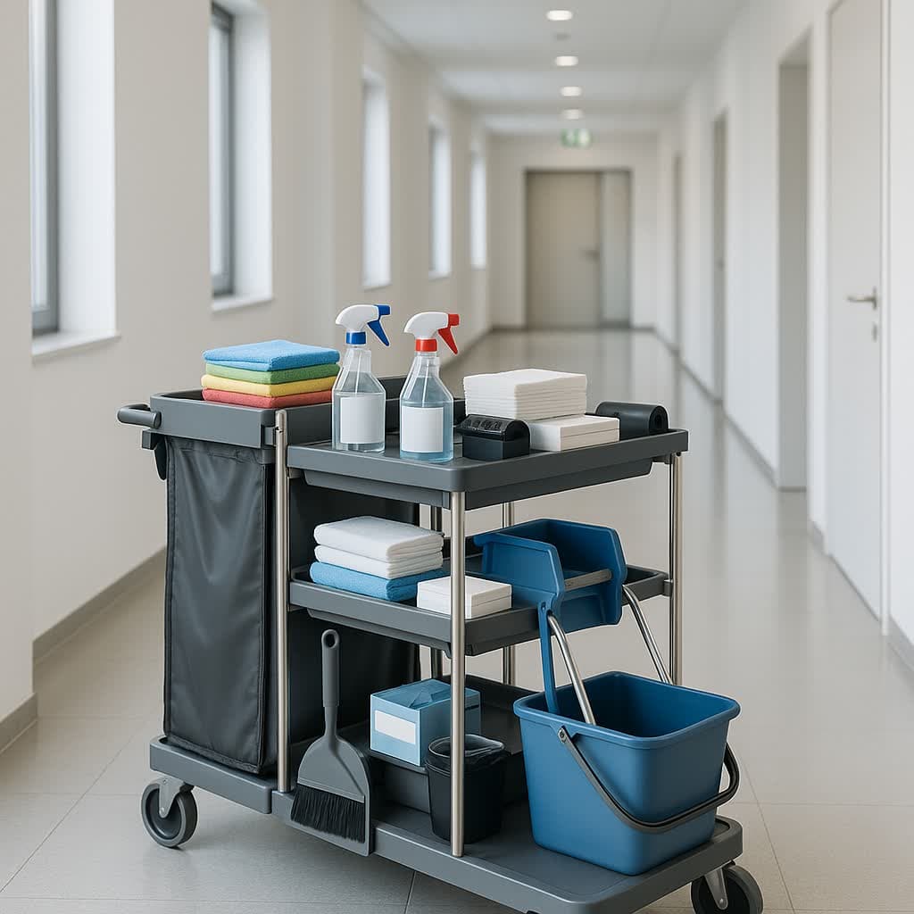 Unterhaltsreinigung in einem Berliner Bürogebäude
